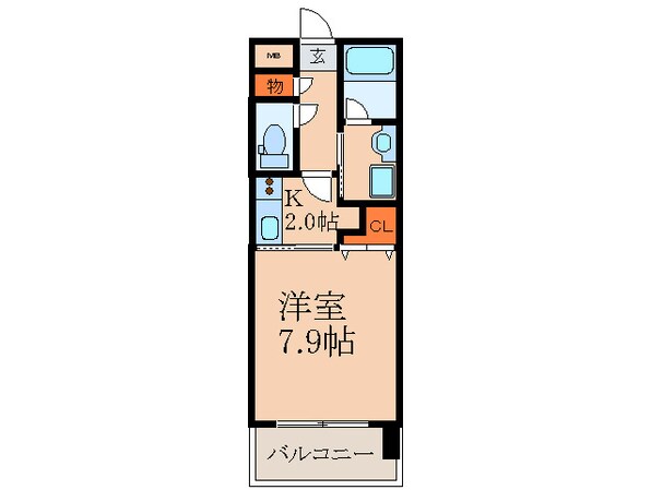 グランシス江坂の物件間取画像